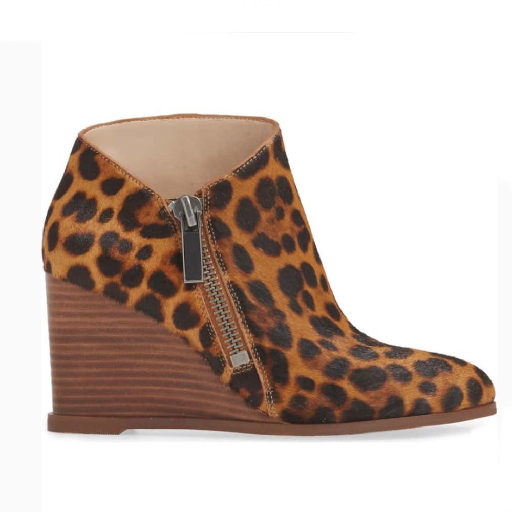 1.State Kaleb Leopard Print Wedge Bootie - image 3